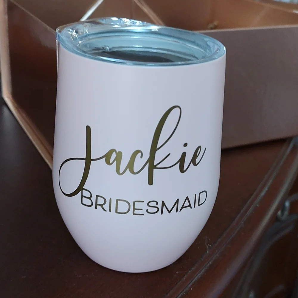 Bridesmaid Custom Tumbler - Jackie